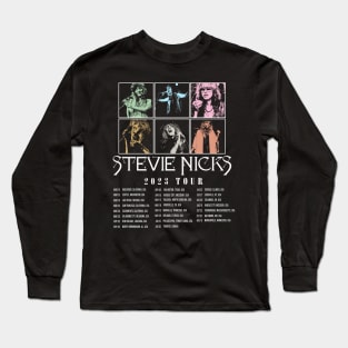 Stevie Nicks Vintage Rock Music 2023 Tour Live in Concert Long Sleeve T-Shirt